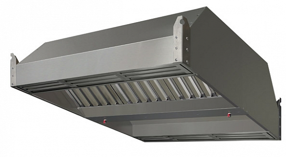 Зонт ЗПВН-04 1800*1000*400 без скосов, без жироуловителей, нерж-1