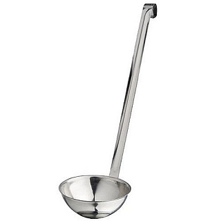 Половник 1,0 л. L ручки 39 см. d=17 см. нерж. /1/20/-1