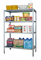 Стеллаж СтПЛ 1200*600*1800, 5 полок сплошные нерж. 0,8мм