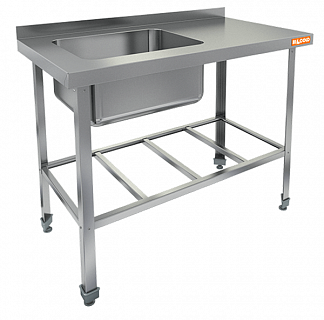 Ванна моечная 1 секционная HICOLD НСО1М-12/6БРЛ ЭЦ-1