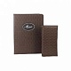 Папка для счетов темно-коричневая(вафл.)(906)
