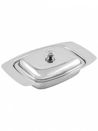 Масленка с крышкой нерж 500 мл Mallony 1/6/36-1