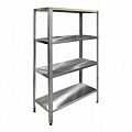 Стеллаж полочный СПЛн 1300*700*1800 "Norma Inox" (полка сплошная 4 шт.)