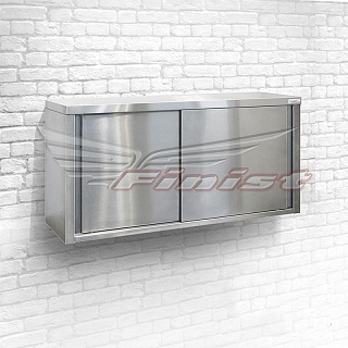 Полка технологическая ПТк 1500*400*600  двери-купе, промежуточная полка, сверху сушка для стаканов 2шт, сушка для тарелок600мм 2шт, нерж. сталь  -1