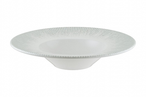 Тарелка d=240 мм. глубокая 270 мл. h=47 мм. Ирис Серый, форма Банкет Bonna /1/12/-1