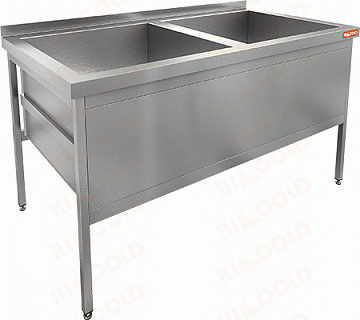 Ванна котломоечная с площадкой под смеситель HICOLD Н2МКС-14/7-1