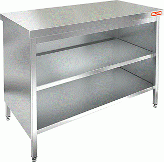 Стол производственный закрытый с 3-х сторон HICOLD НСЗО-15/6-1