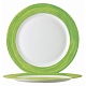Тарелка d=195 мм. зеленый край Браш /6/