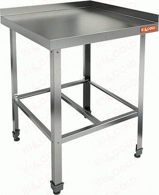 Стол угловой открытый с бортом HICOLD НБМСУН-7/7Б-1