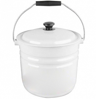 Ведро 12,0 л с/кр белый 1/2-1