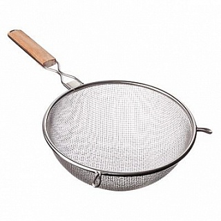 Сито с ободом и ручкой Ретро 21см, двойная сеть, MLD-6-21-1