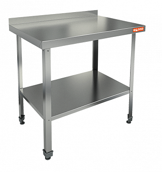 Стол пристенный с бортом и полкой HICOLD НСО-8/7БП ЭН-1