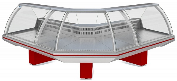 Витрина холодильная Парабель ВХСн-УН (без боковин,ТРВ)(одна тумба)-1