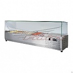 Витрина настольная холодильная ToppingBox НХВкр-8 с крышкой 1810*390*255 