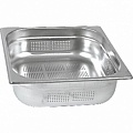 Гастроемкость 1/2  h=20 (1/2*1,0) нерж. перфорир. MGSteel