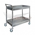 Тележка для сбора посуды ТСП 800*500*1000/1100, 3 поддона, нерж. сталь