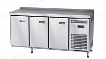 Стол холодильный СХС-60-02 неохлаждаемая столешница с бортом (дверь, дверь, дверь) (24020011110)