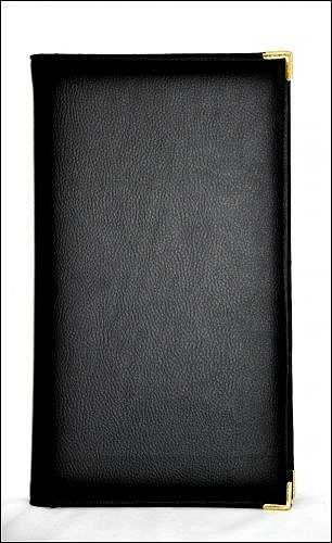 Папка-карта вин 32,5*18,5см кож.зам.-шелк черная росс. кожзам-1