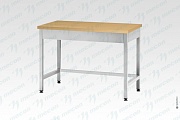 Стол кондитерский СПРп - 1500*800*860 "Profi Inox", бук/40 (полка-обвязка)
