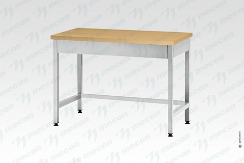 Стол кондитерский СПРп - 1500*800*860 "Profi Inox", бук/40 (полка-обвязка)-1