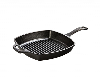 Сковорода-гриль квадрат.; чугун; H=55, L=260, B=260мм; черный-1