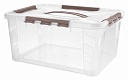 Контейнер с крышкой с замками и ручкой 15,3л L 39см w 29см h 18см, полипропилен