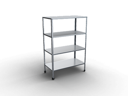 Стеллаж кухонный СКСУЧ-12/4/18-4С-1