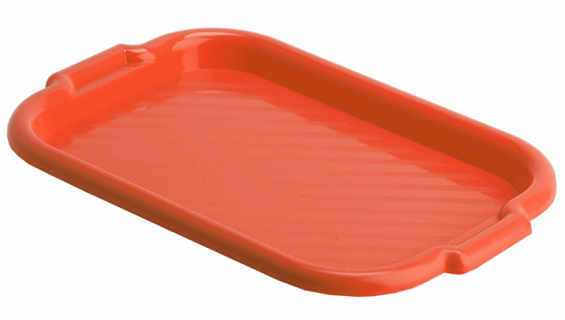 Поднос универсальный большой 33*49 см красный 1/55_М-1
