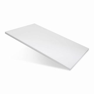 Доска разделочная 530х325х18 мм белая пластик-1