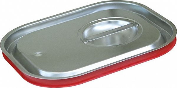 Крышка для гастроемкости GN 1/2 нержавеющая с уплотнительным кольцом 812LPR-1