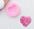 Молд силиконовый 4,6×1 см "Сердце"