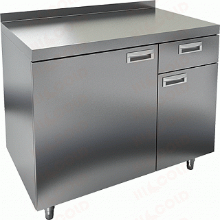 Стол для кофемашин с бортом HICOLD НБМКМ-8/6Б-1