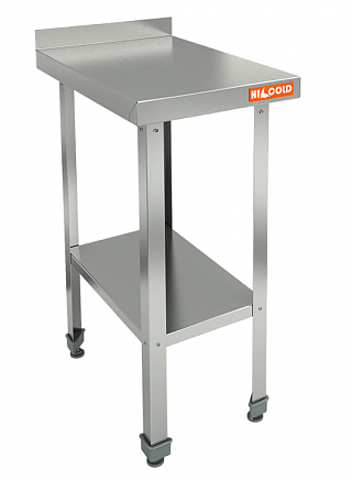 Стол пристенный с бортом и полкой HICOLD НСО-5/7БП ЭЦ-1
