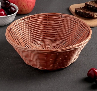 Корзинка для фруктов и хлеба Доляна «Капучино», 20×7 см-1