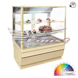 Витрина кондитерская EV-1 800*700*1230, 700*580 (дно витрины), 370*580 (х2 промежуточные полки)-1