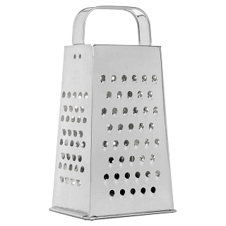 Терка 4-х гранная 22 см. белая жесть /1/-1