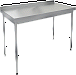 Стол производственный пристенный с бортом без полки HICOLD НСО-9/6Б-preview-2