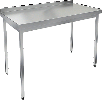 Стол производственный пристенный с бортом без полки HICOLD НСО-9/6Б-2