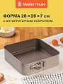 Форма для выпечки 26х26х7 Бернадетта разъемная
