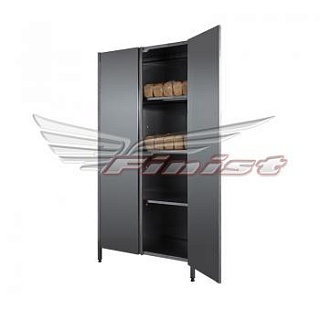 Шкаф для хлеба 600*600*1800 нерж., двери распаш., 3 промежуточн. полки, вентил. отверст. в боковых стенках, каркас труба нерж.-1