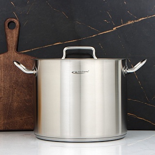 Кастрюля «Общепит», 11 л, d=26 см, h=21 см, металлическая крышка, с теплораспределительным слоем-1