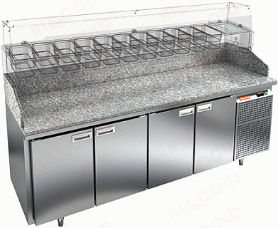 Стол охлаждаемый для пиццы HICOLD PZ3-1111/GN-1