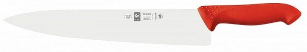 Нож поварской 300/440 мм. Шеф узкое лезвие, красный антибактер. ручка HoReCa Icel /1/6/-1